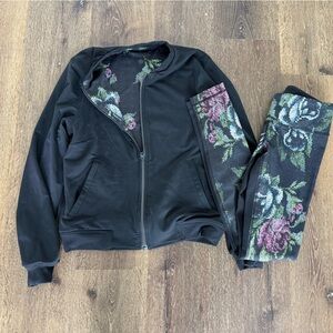 Lululemon garden party reversible jacket and leggings set
